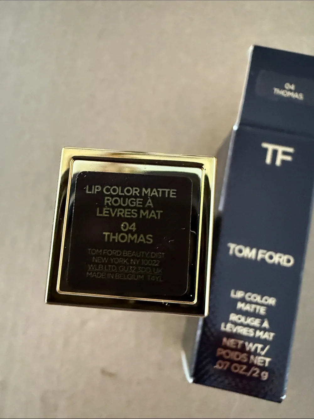 Tom Ford Matte Lipstick in Black & Gold Case